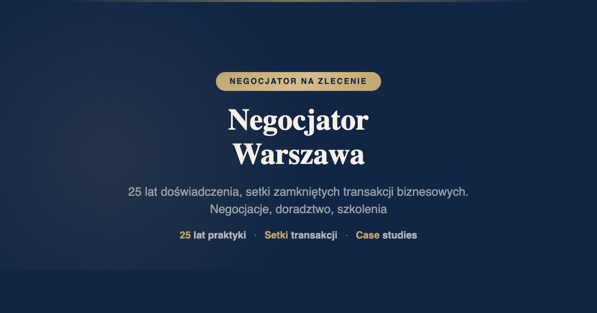 Cele negocjacyjne na 2027 - plan na nowy rok